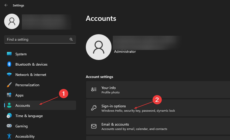 Settings-account