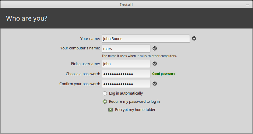 credentials-linux-mint