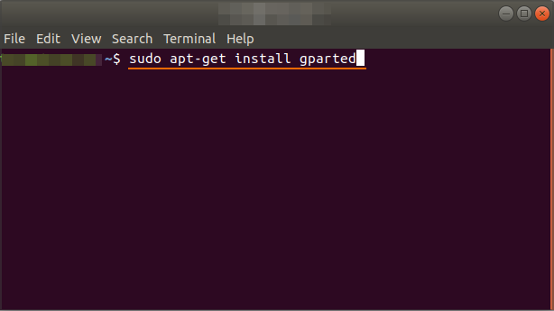 sudo-install-gparted