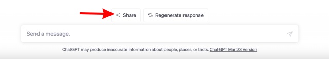Share button chatgpt 