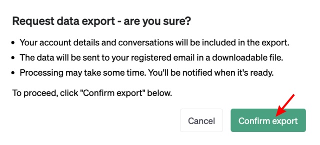 Confirm-Export-